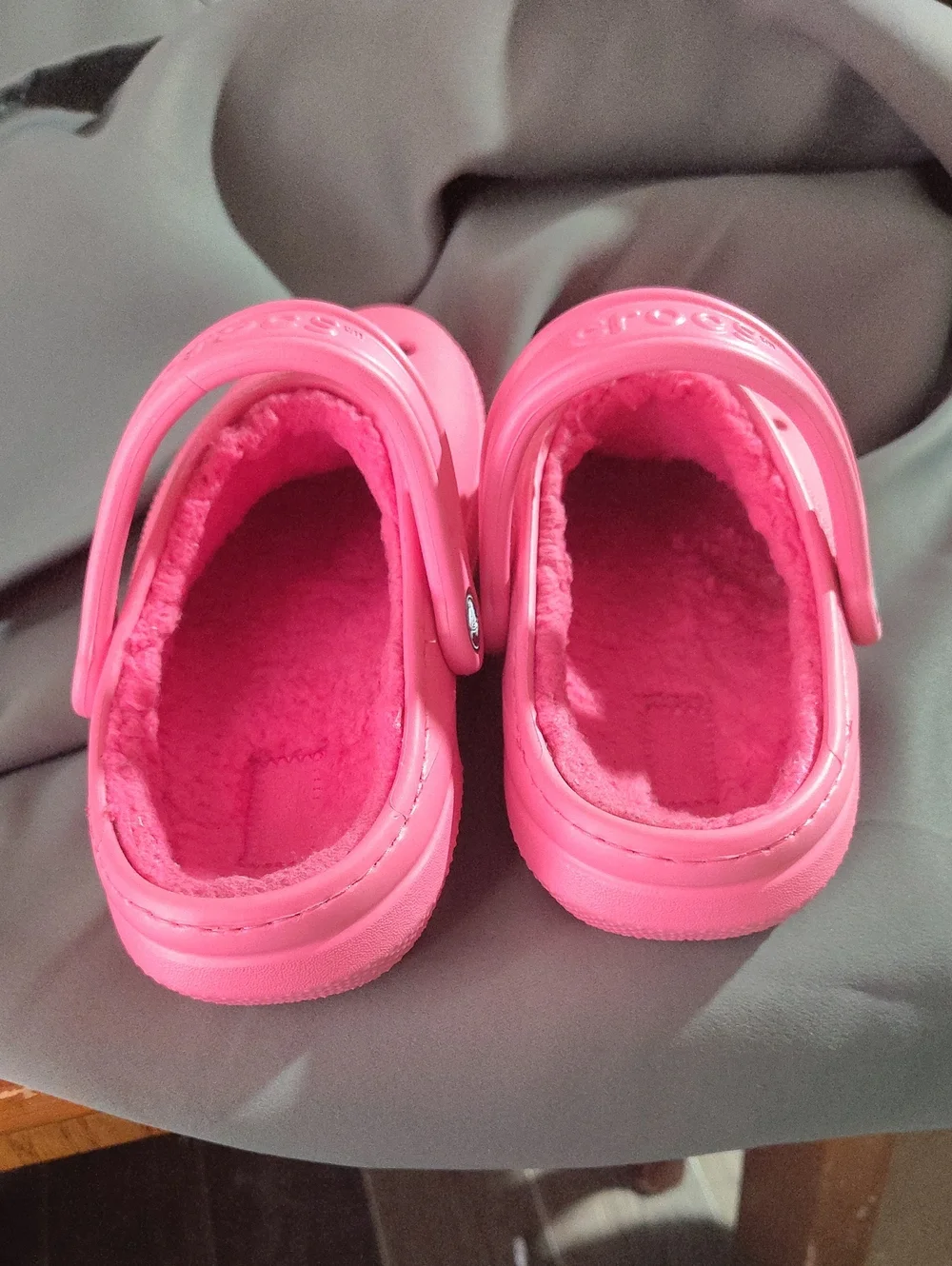 CROCS Kids Fuzzy-Lined Clog - Pink